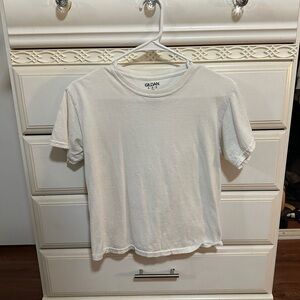 Plain white tee